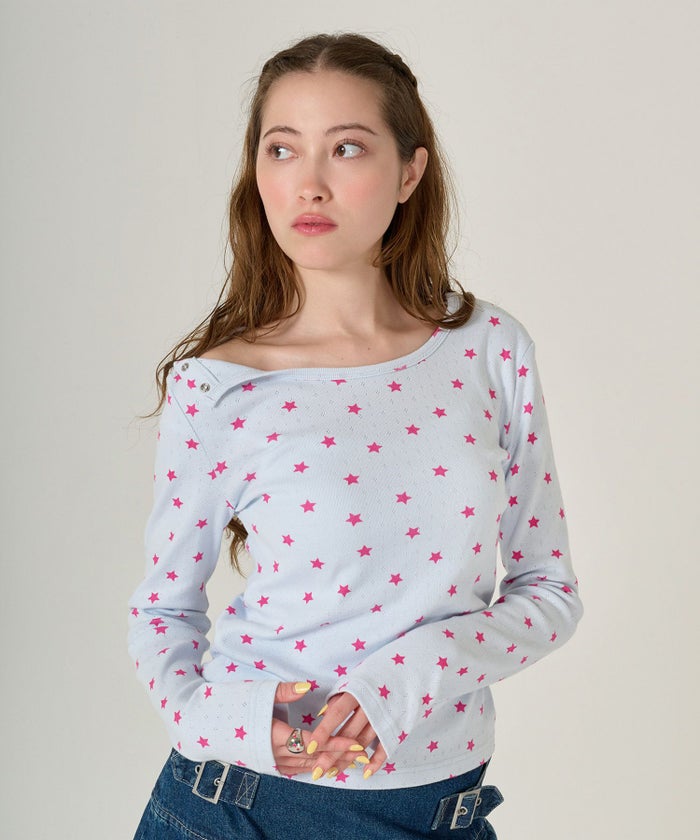 カットソー/トップス/ロンT/スター