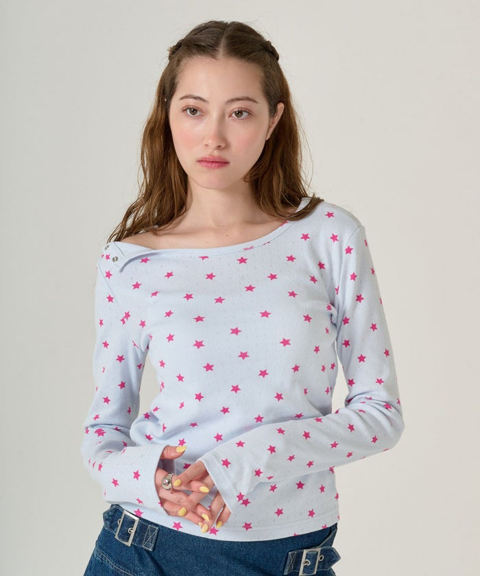 カットソー/トップス/ロンT/スター