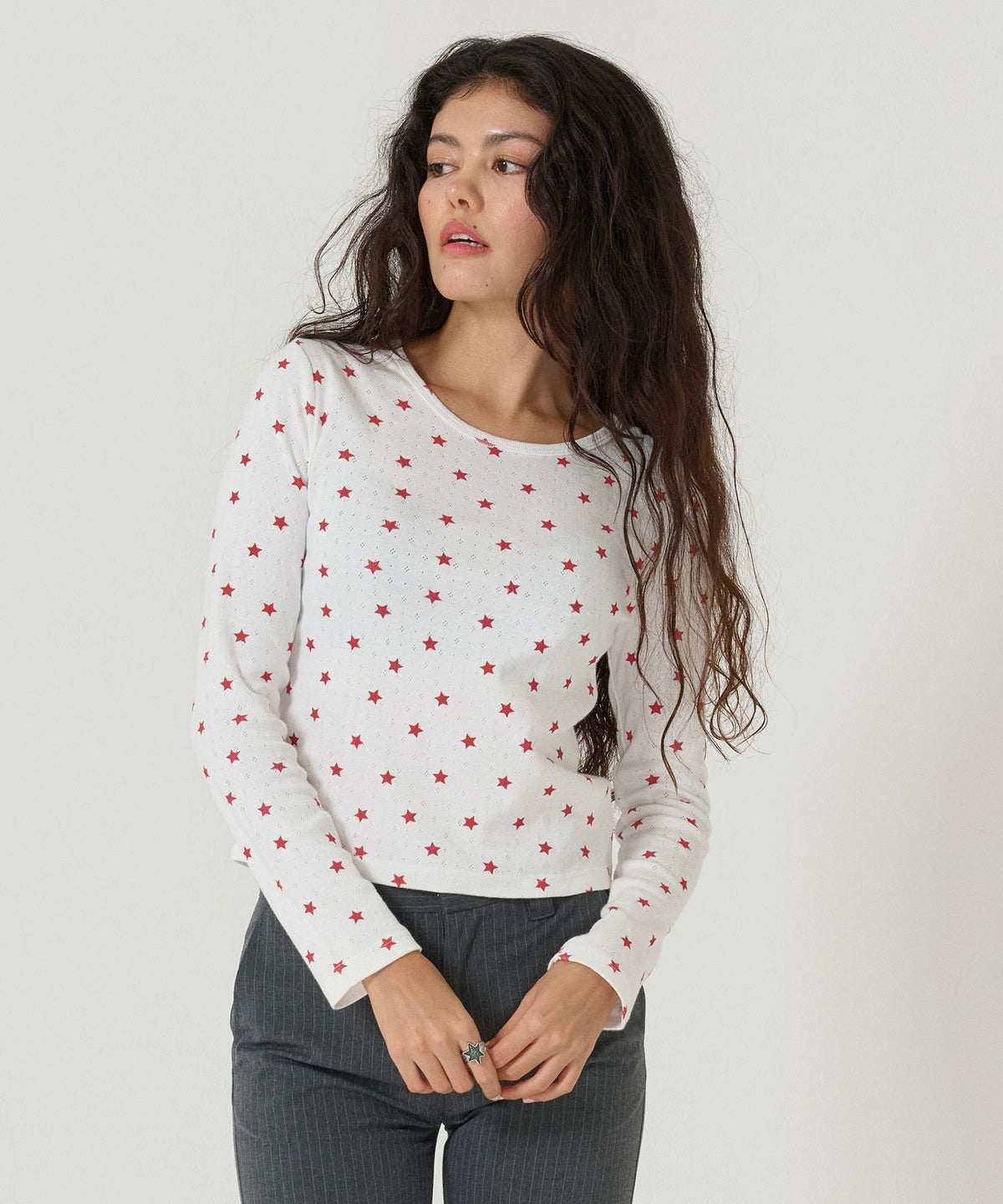 カットソー/トップス/ロンT/スター