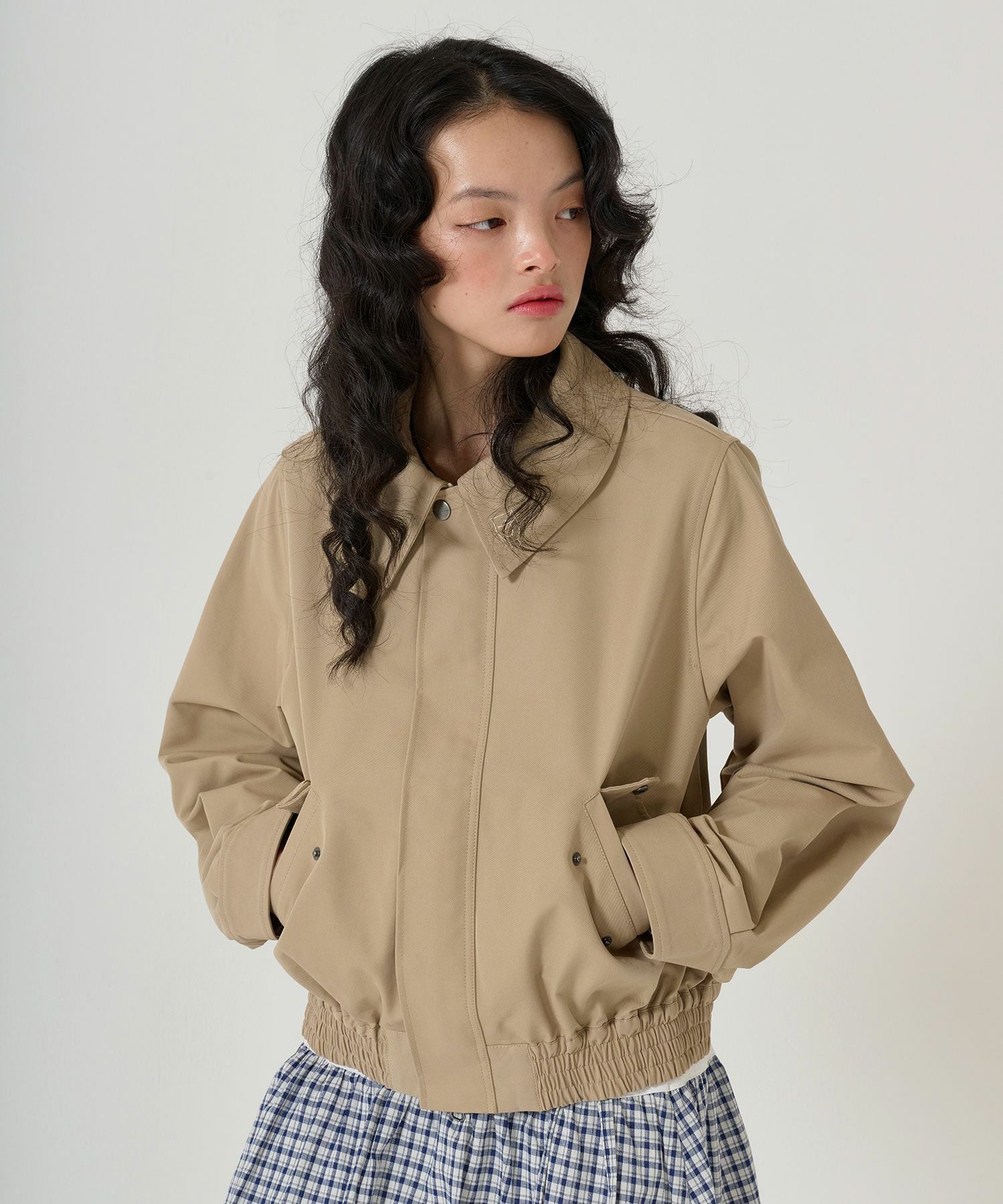 tina jojun ジップアップコンパクトブルゾン ジャケット ジップアップ コンパクトブルゾン TINA：JOJUN 全3色｜tnj211-1030【3