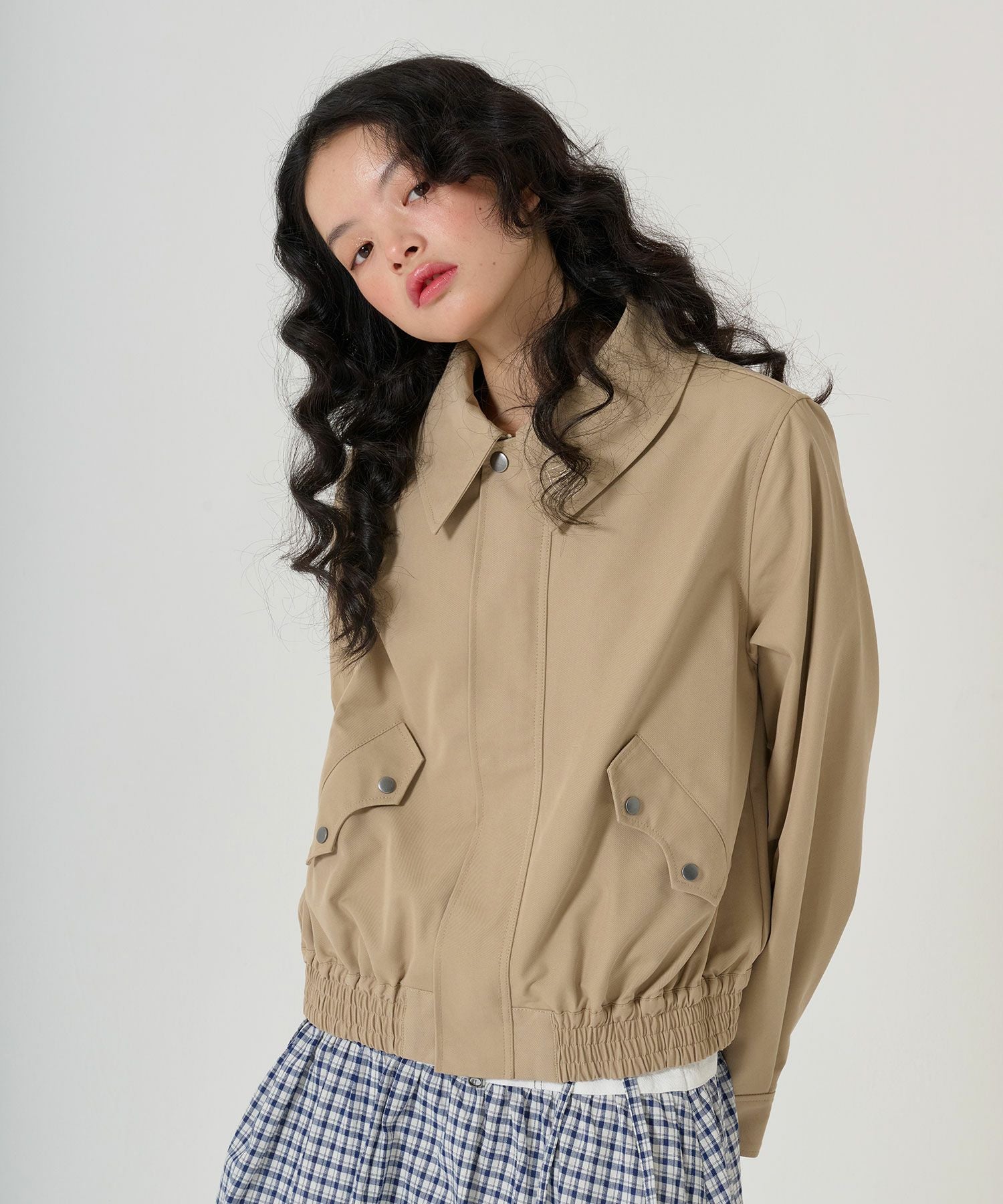 ジップアップ コンパクトブルゾン TINA：JOJUN 全3色｜tnj211-1030【3