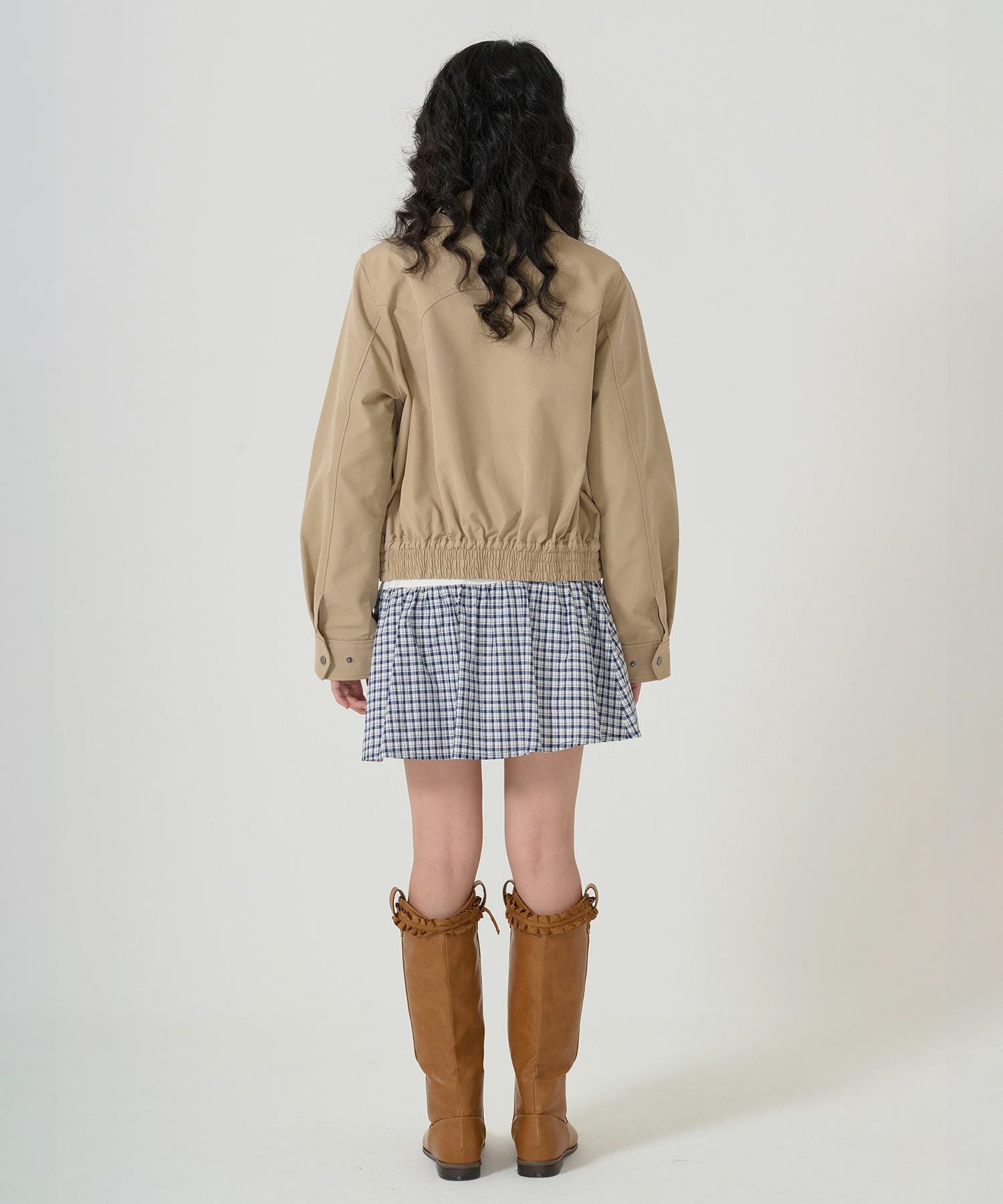 ジップアップ コンパクトブルゾン TINA：JOJUN ジップアップ コンパクトブルゾン TINA：JOJUN（ブルゾン）｜TINA