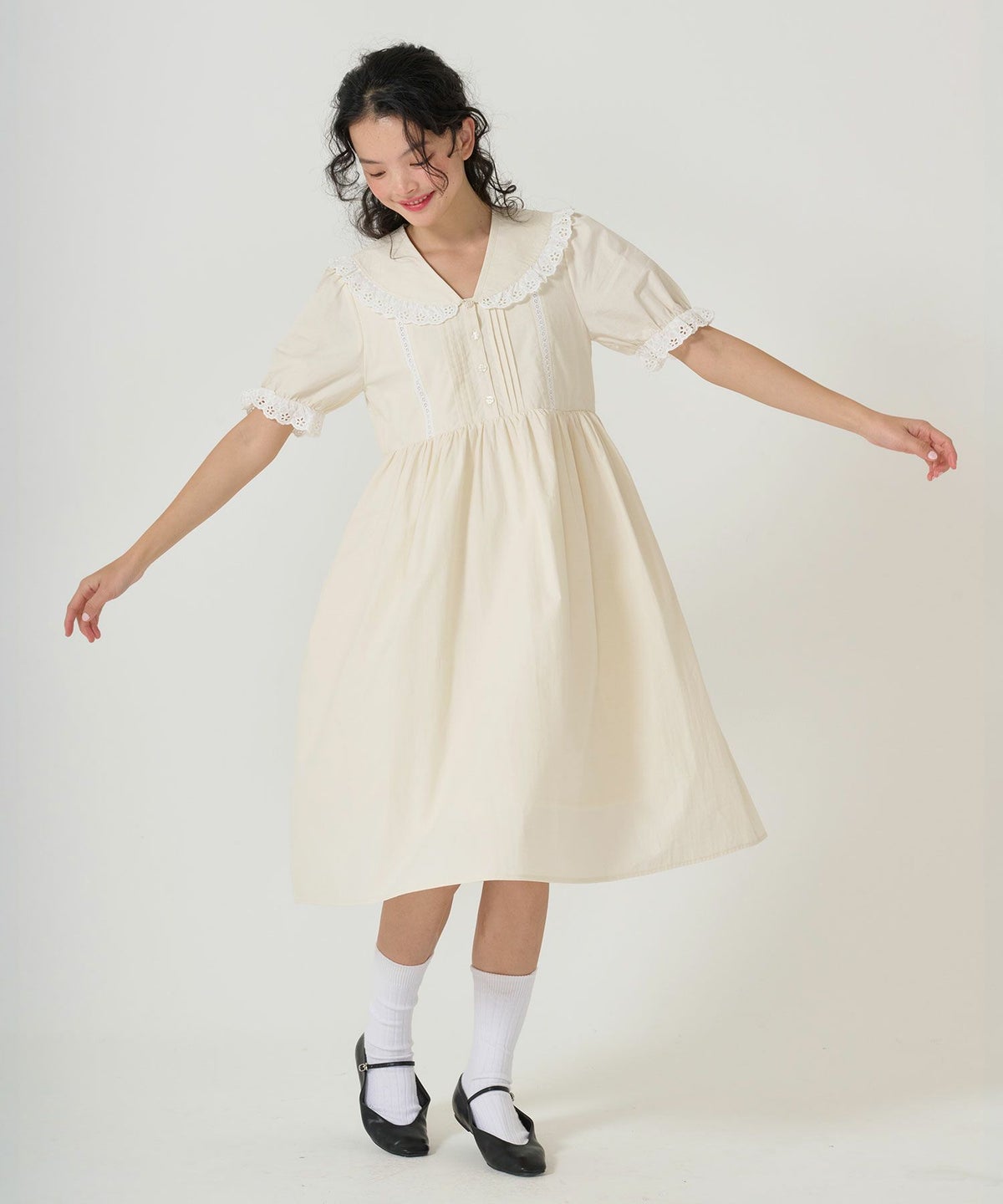 ワンピース/2way/パフスリーブ