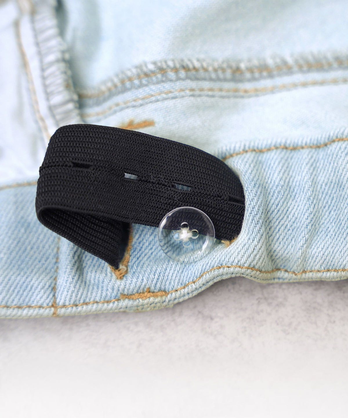 レディース/ボトムス/パンツ/デニムパンツ/ウエスト調整/ゴム/伸縮性/ストレッチ/刺繍/リボン/ライトブルー/ピンク/インディゴ/ネイビー/トレンド/ポケット/フルレングス/カジュアル/フェミニン/エレガント/上品/ママ/公園/夏/春/秋/冬/オールシーズン/かわいい