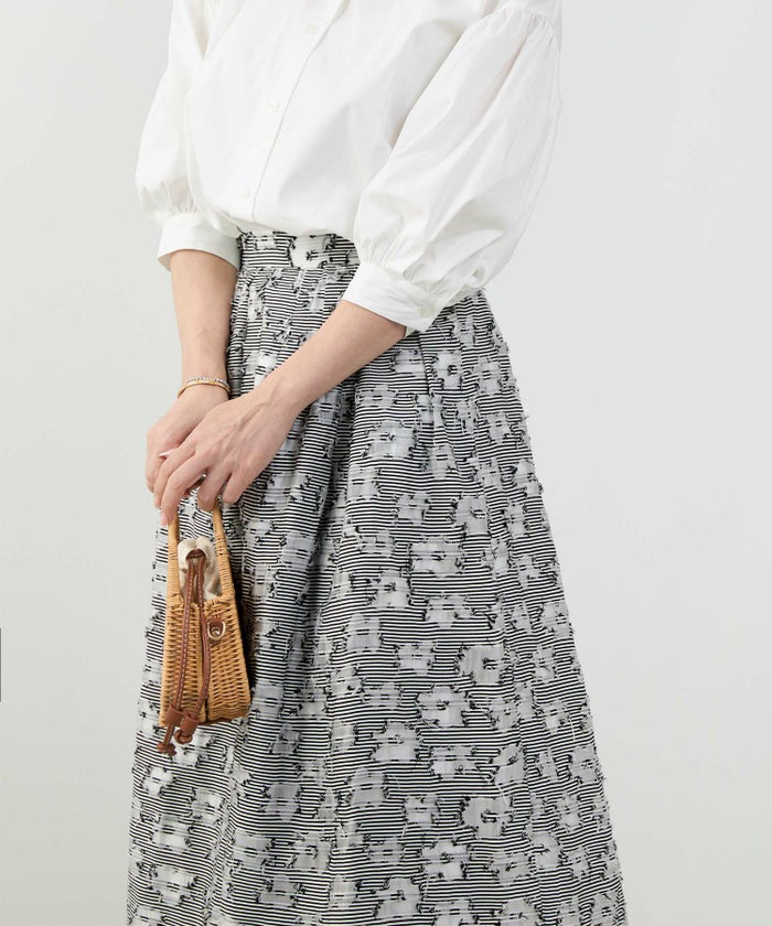 手洗い可おしゃれフェミニン上品エレガント大人可愛いきれいめ花柄フラワー春ジョイントスペース