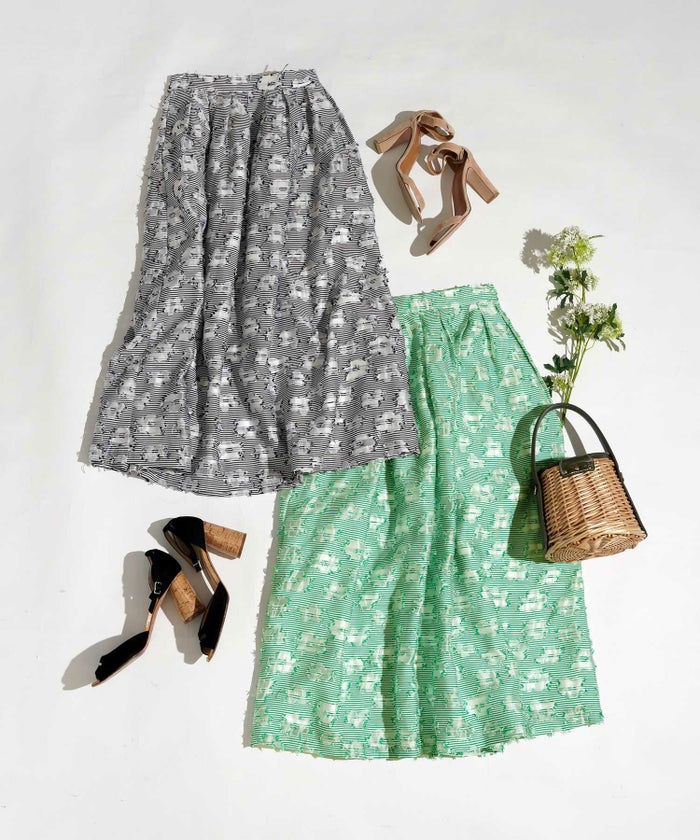 手洗い可おしゃれフェミニン上品エレガント大人可愛いきれいめ花柄フラワー春ジョイントスペース