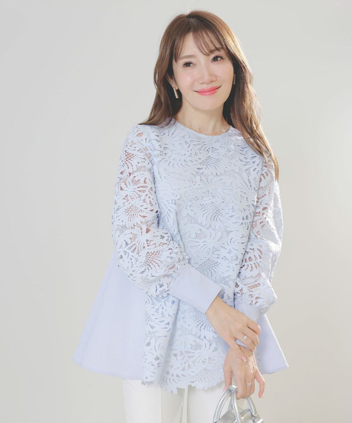 新色追加 手洗い可 オフィス おしゃれ フェミニン 透け感 涙開き カフス 上品 きれいめ 長袖 白 ジョイントスペース