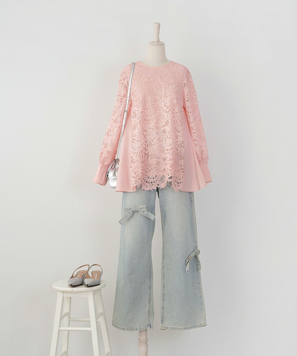 新色追加 手洗い可 オフィス おしゃれ フェミニン 透け感 涙開き カフス 上品 きれいめ 長袖 白 ジョイントスペース