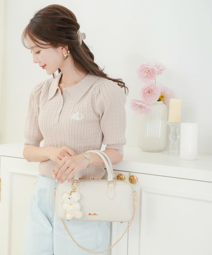 レディース/セット/ぬいぐるみ/ぬい活/バッグ/横長/ボストンバッグ/2点セット