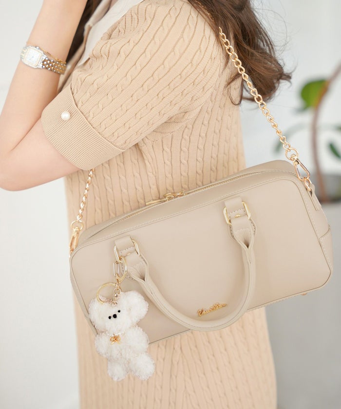 レディース/セット/ぬいぐるみ/ぬい活/バッグ/横長/ボストンバッグ/2点セット