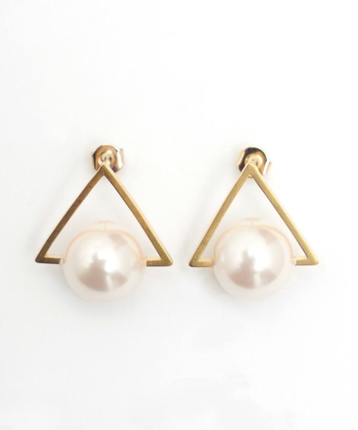 パール トライアル ピアス Pearl Trial Pierce 一粒パール カジュアル 真鍮 シルバー925 パール トライアル ピアス Pearl Trial Pierce （Liala）