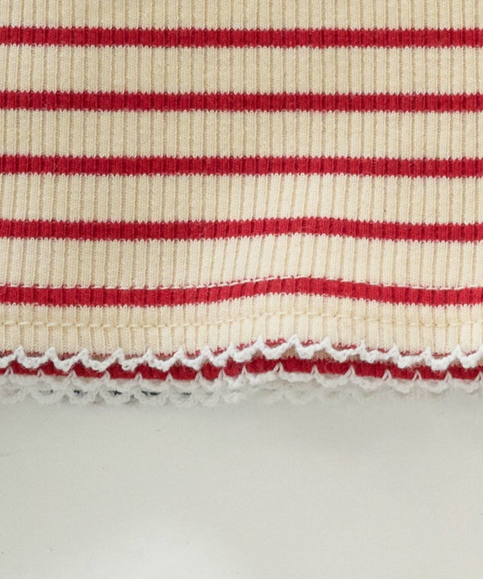 トップス/キャミソール/リブ/ボーダー