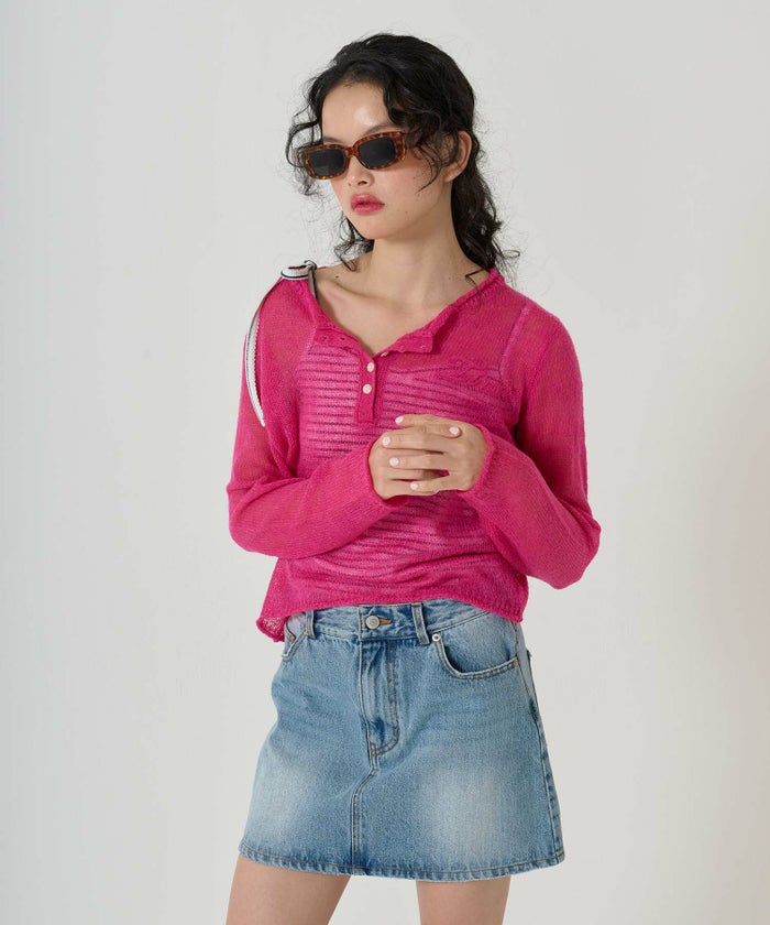 トップス/キャミソール/リブ/ボーダー