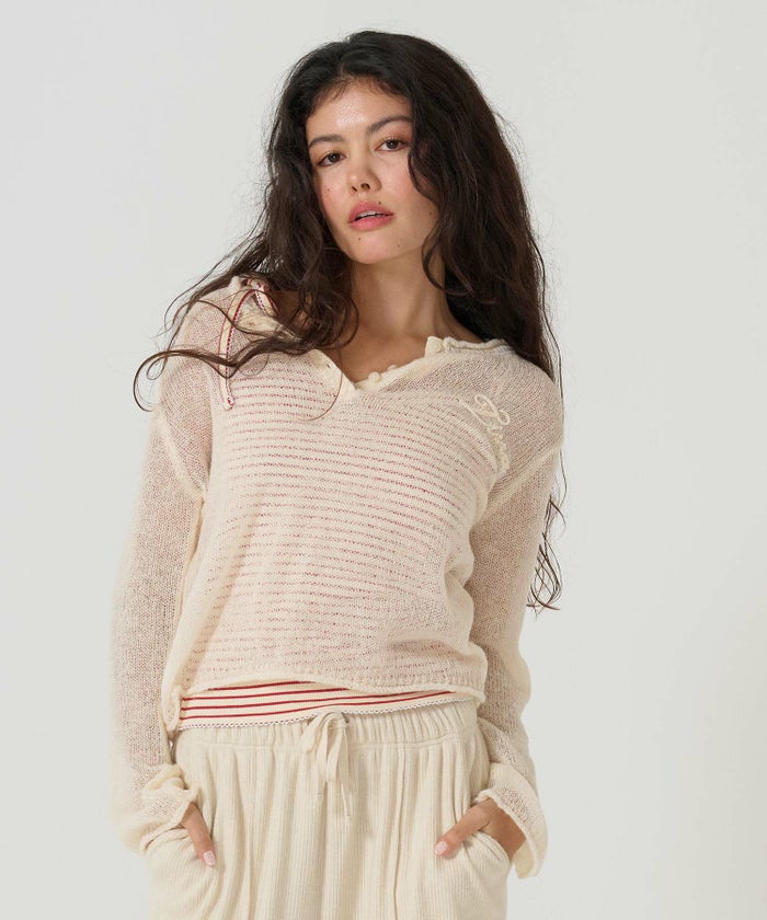 トップス/キャミソール/リブ/ボーダー