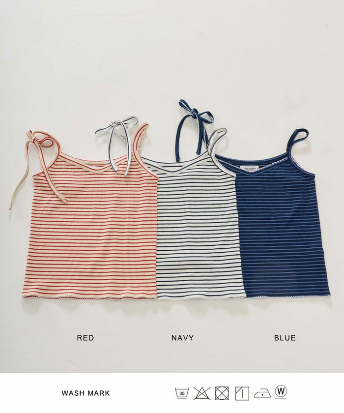 トップス/キャミソール/リブ/ボーダー