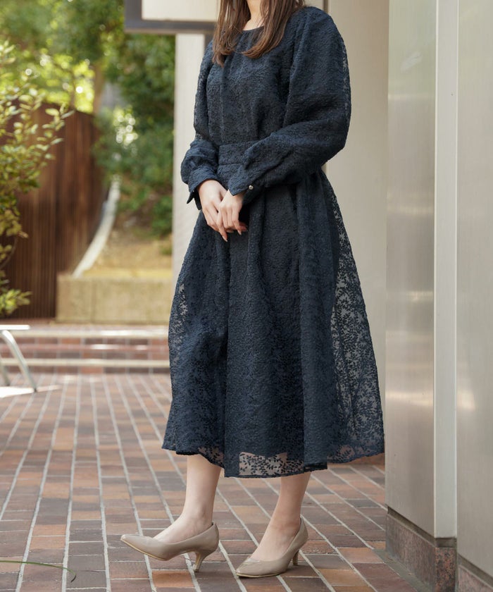 セレクトトップスレディースブラウス白黒お洒落リボン花柄シアーかわいいオフィスジョイントスペース