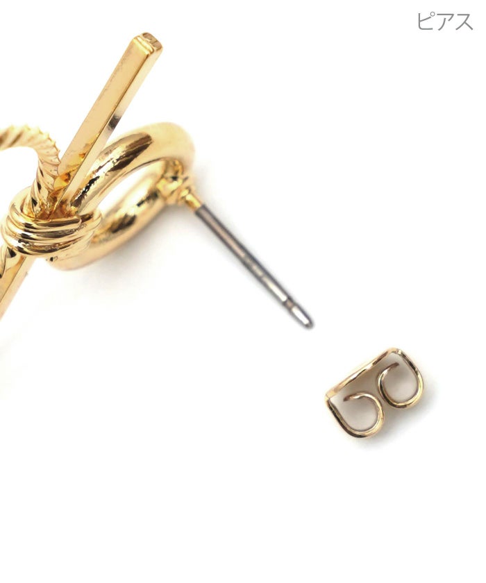 リボン リング ピアス イヤリング Ribbon Ring Pierce Earring