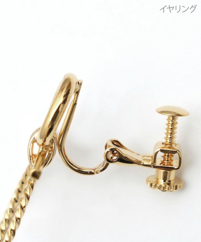 リボン リング ピアス イヤリング Ribbon Ring Pierce Earring