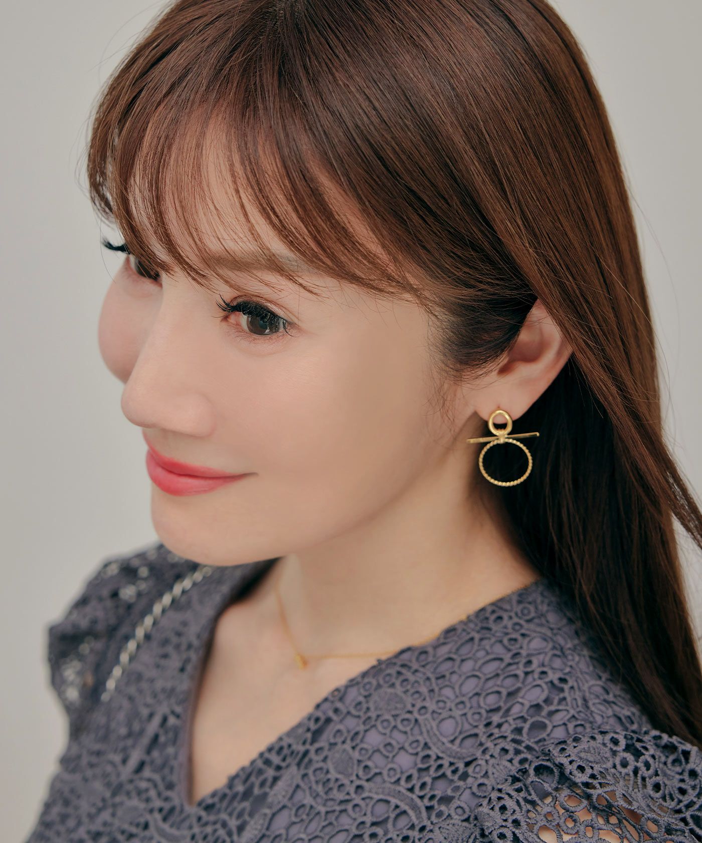 リボン リング ピアス イヤリング Ribbon Ring Pierce Earring （Liala