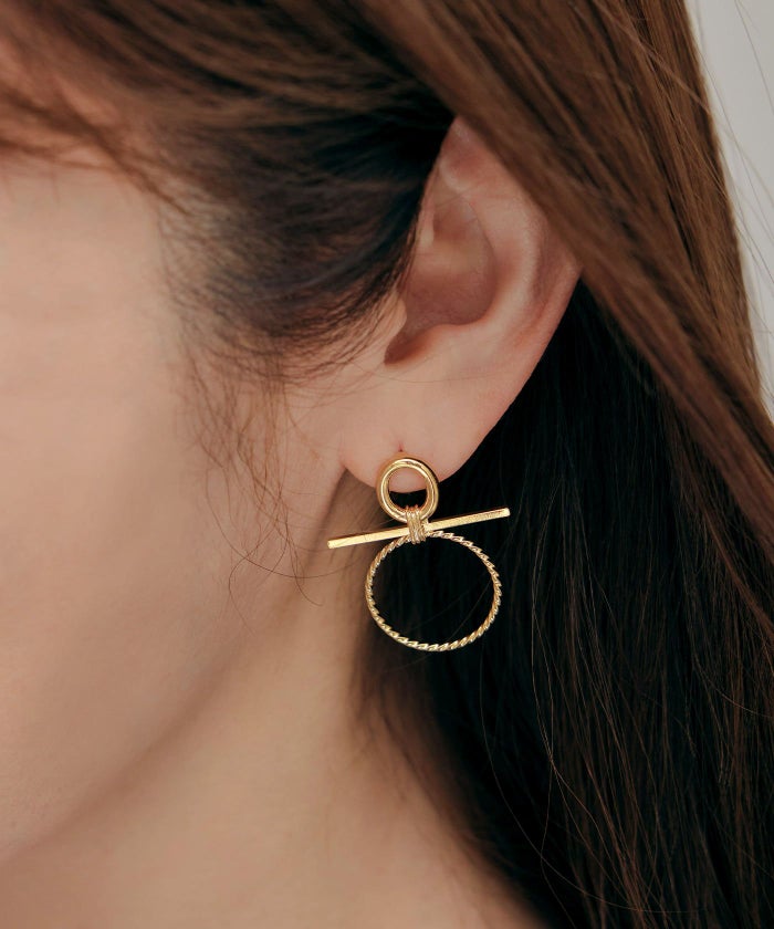 リボン リング ピアス イヤリング Ribbon Ring Pierce Earring