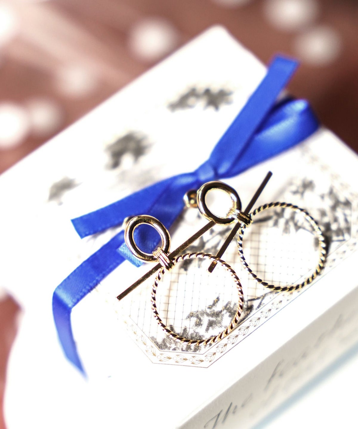 リボン リング ピアス イヤリング Ribbon Ring Pierce Earring