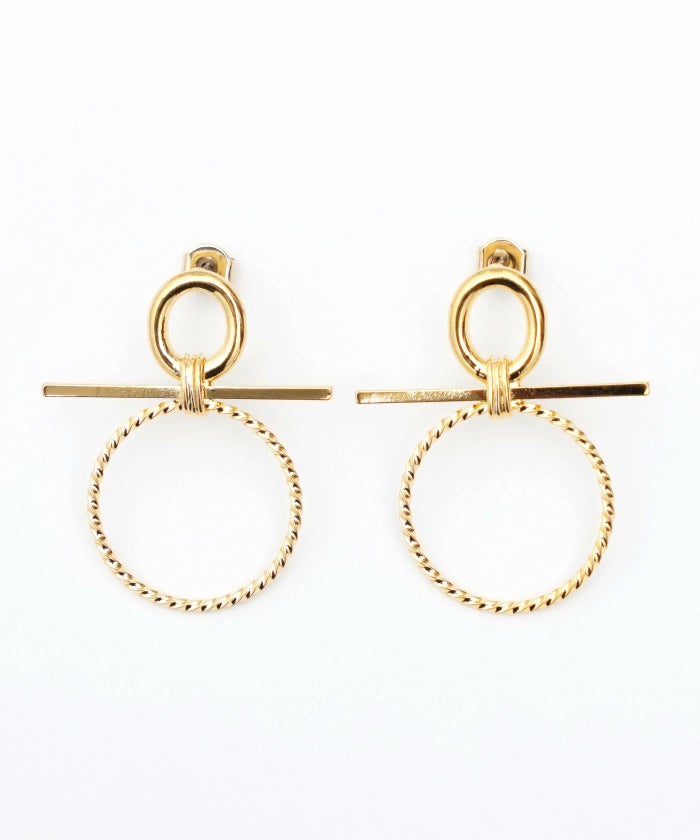 リボン リング ピアス イヤリング Ribbon Ring Pierce Earring