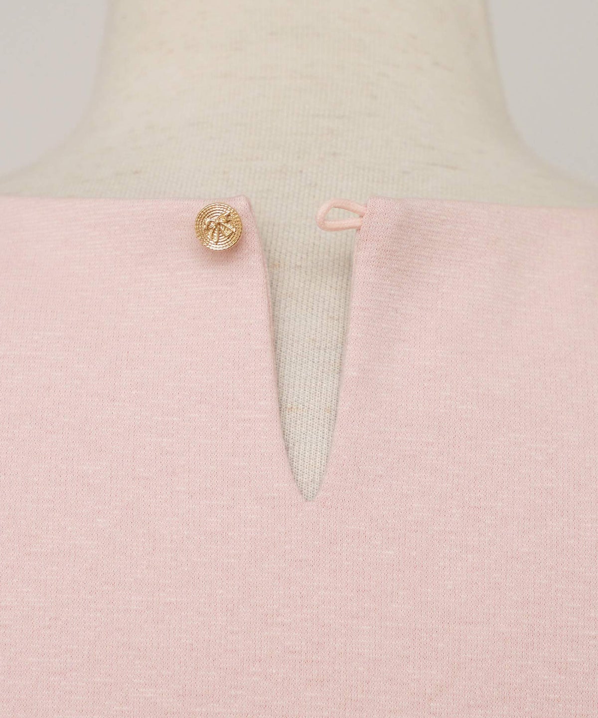 レディース トップス ブラウス カットソー ペプラム 5分袖 6分袖 半袖 夏 春 リボン 柄 チュール 異素材 伸縮 カジュアル フェミニン エレガント 上品 ギャザー