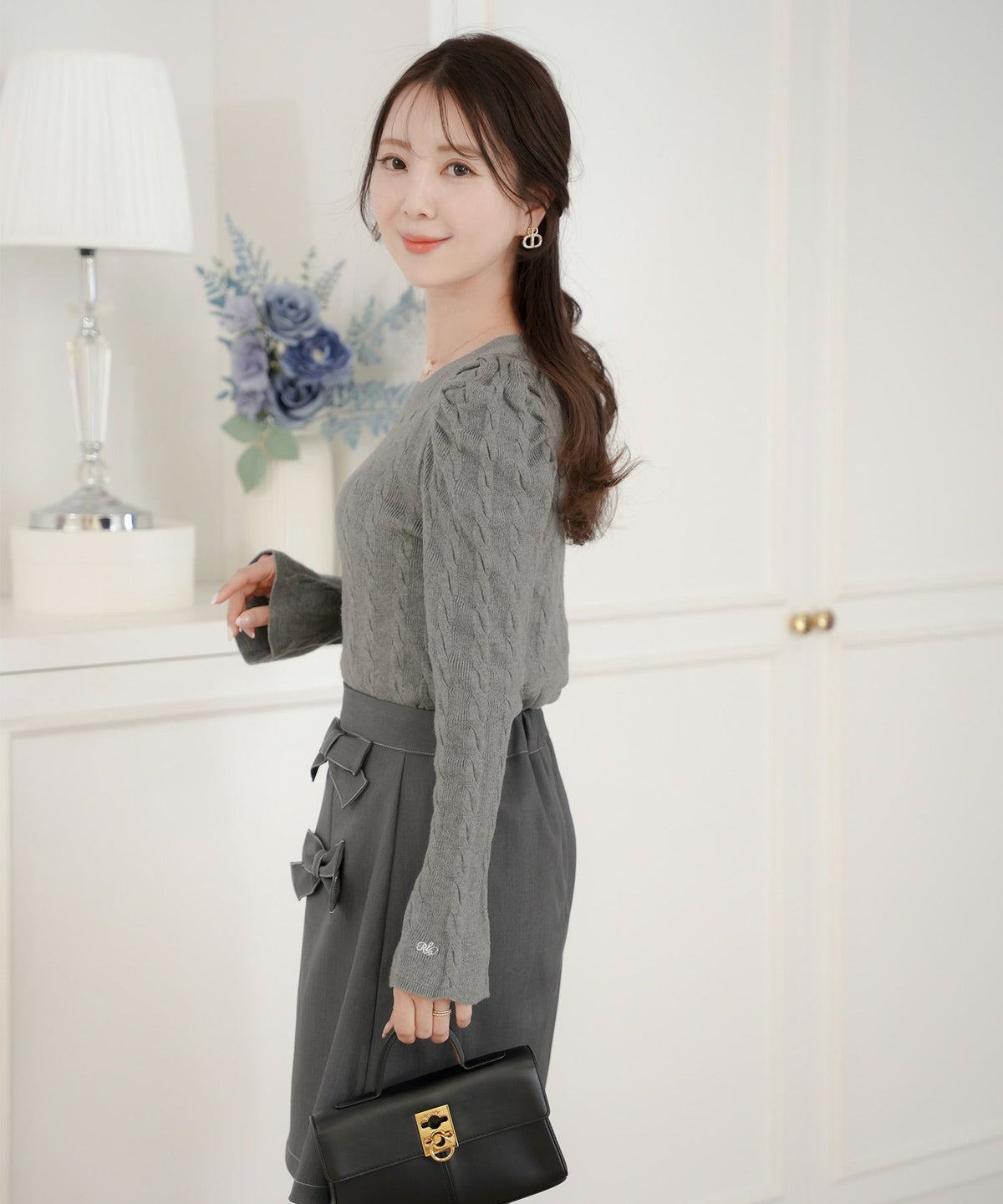 レディース/ボトムス/スカート/ミニスカート/タイトスカート/配色/ステッチ/オールシーズン/かわいい/フェミニン/ガーリー