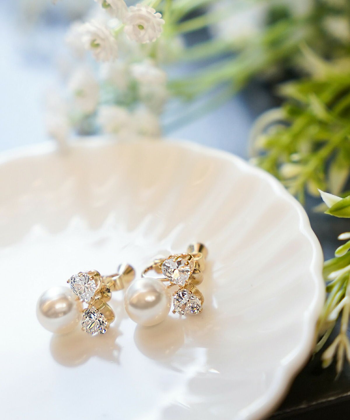 レディース/アクセサリー/イヤリング/リボン/パール/上品/エレガント/プチプラ/かわいい/きらきら