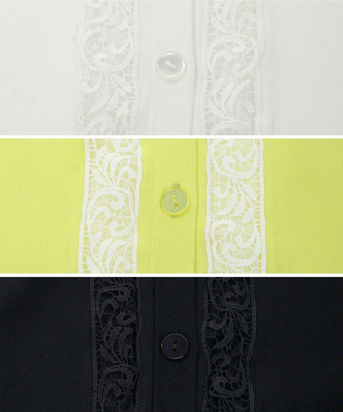 ニット カーディガン レディース 白黒 春 秋 サマー イエロー コーデ 柄 かわいい きれいめ オフィス ジョイントスペース