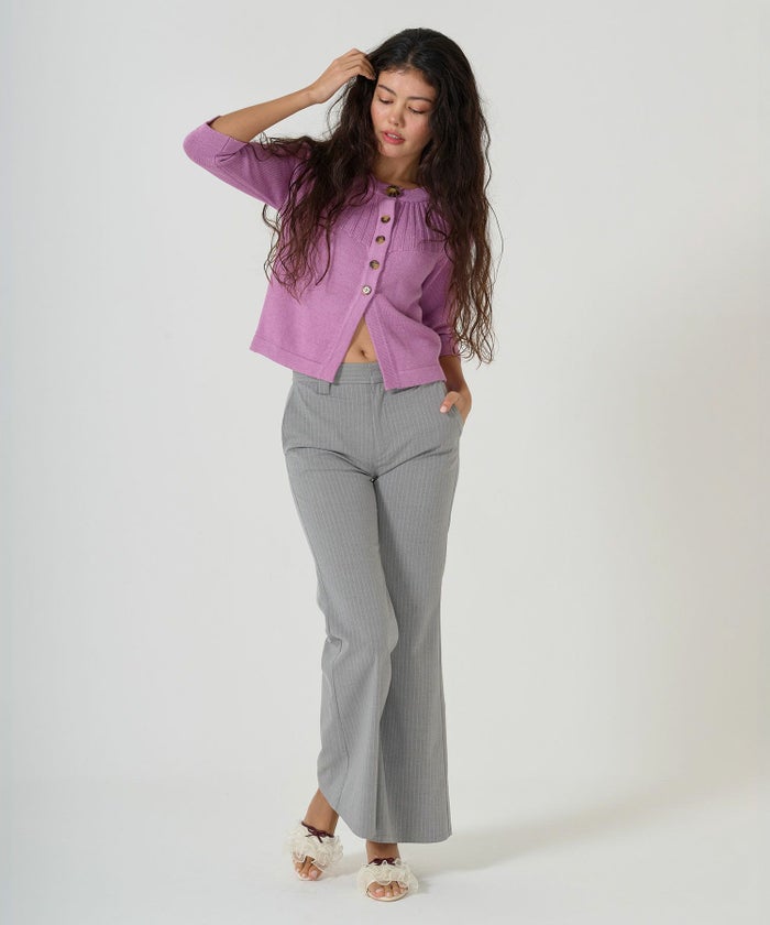 ボトムス/パンツ/スラックス/ストライプ