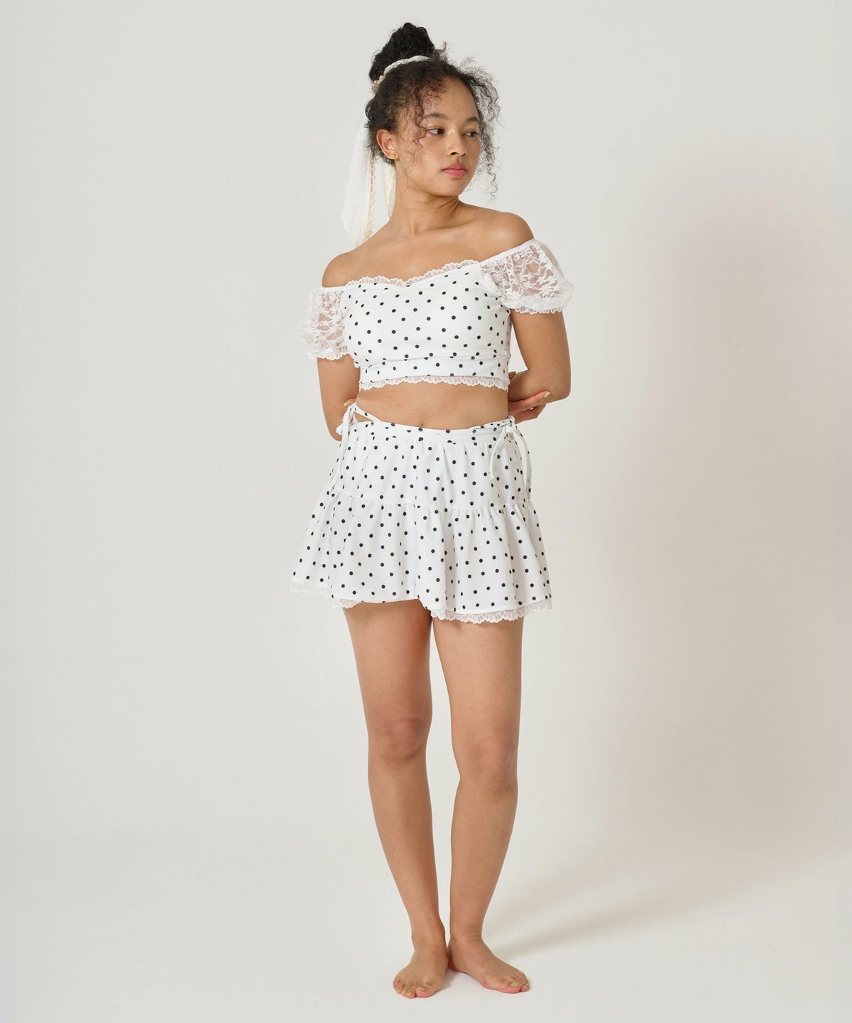 水着/スイムウェア/水玉/ドット柄