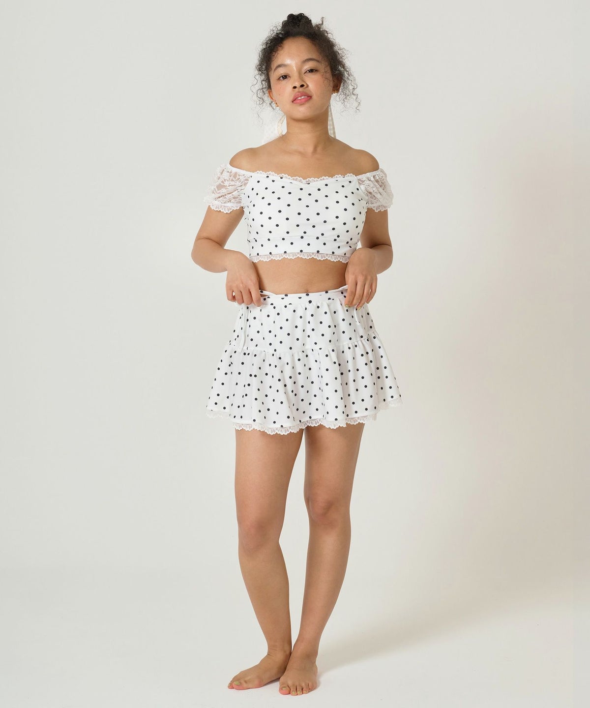 水着/スイムウェア/水玉/ドット柄