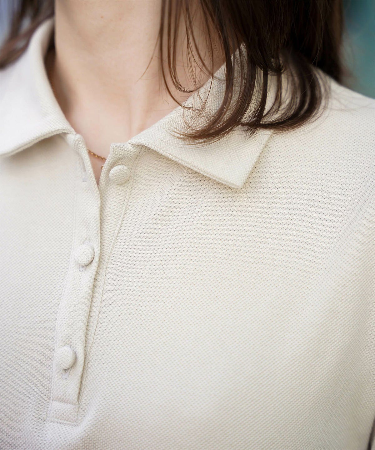 レディース ロングワンピース ポロ 夏 薄手 オフィス きれいめ  バイカラー/ベージュ/ブラック/M/ポロネック/5分丈