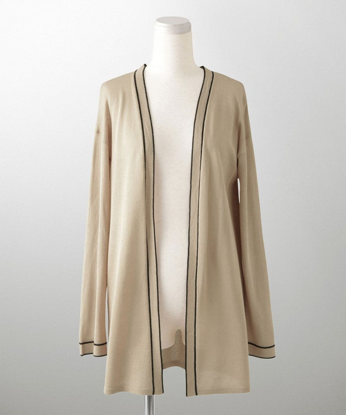 レディース 春 夏 サマーニット セットアップ 薄手 オフィス きれいめ ベージュ/ベージュ×ブラック/ブラック×ホワイト/S/M/フレンチスリーブ/長袖