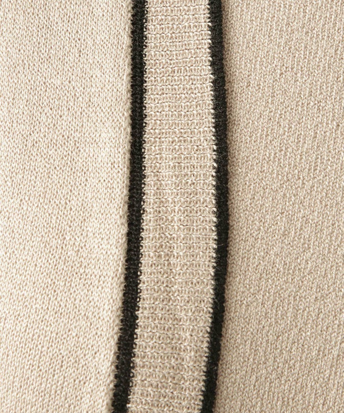 レディース 春 夏 サマーニット セットアップ 薄手 オフィス きれいめ ベージュ/ベージュ×ブラック/ブラック×ホワイト/S/M/フレンチスリーブ/長袖