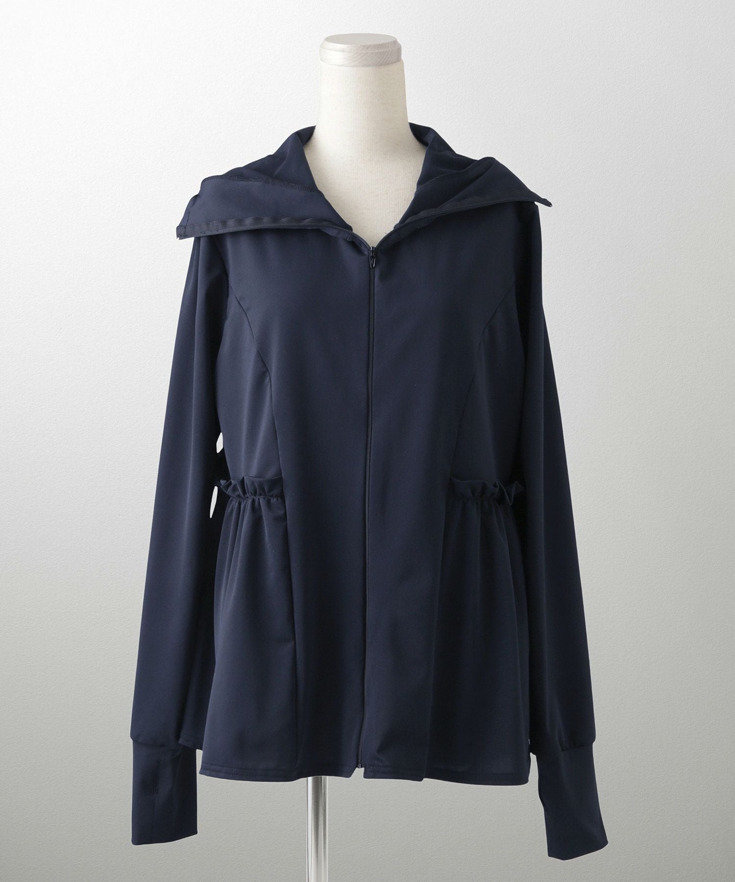 UVカット ペプラム パーカー HUIT 全4色｜hit511-0213【12