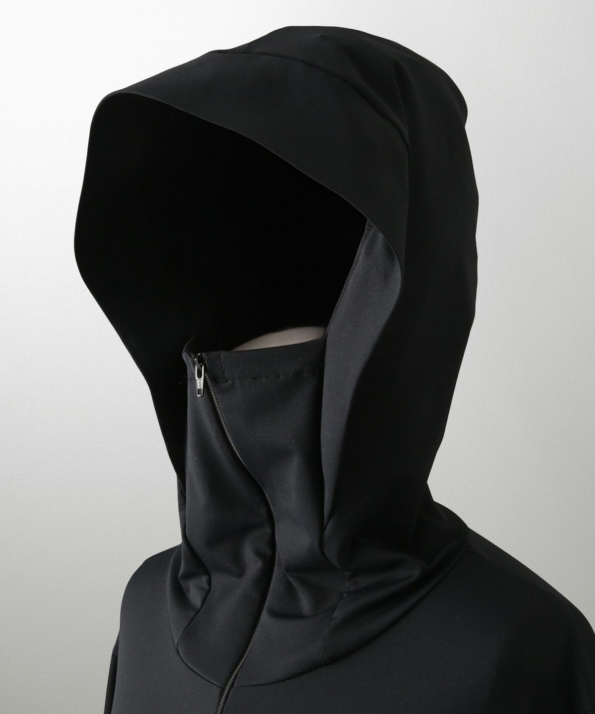 レディース 春 夏 吸水速乾 薄手 オフィス レジャー パーカー ホワイト/ブラック/M/ハイネック/ペプラム/指穴/長袖