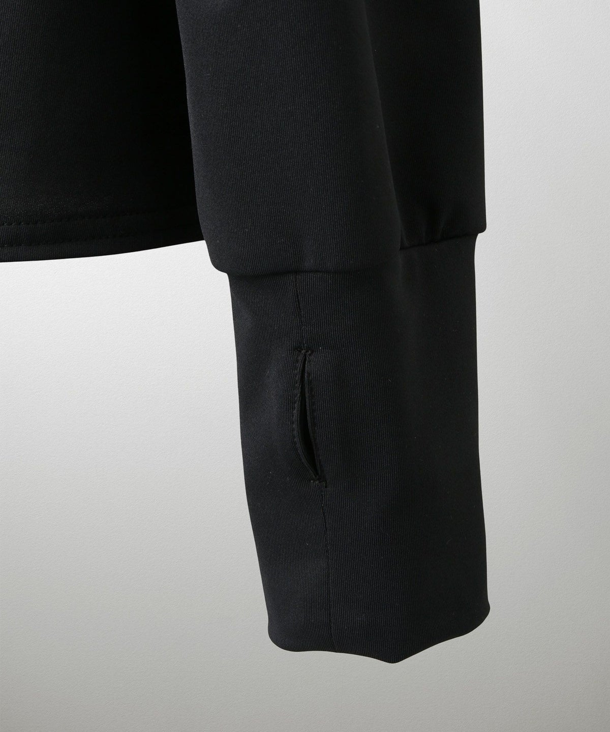 レディース 春 夏 吸水速乾 薄手 オフィス レジャー パーカー ホワイト/ブラック/M/ハイネック/ペプラム/指穴/長袖