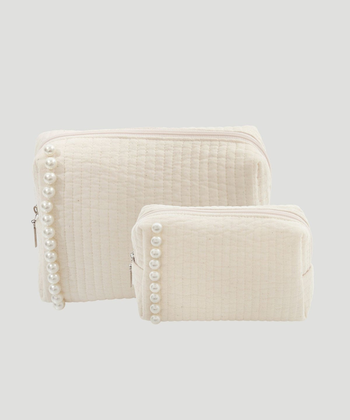 ポーチ パール ヌビ 韓国 セット ジョイントスペース アイボリー/ピンク/グレー/チャコール/ブラック/フリー