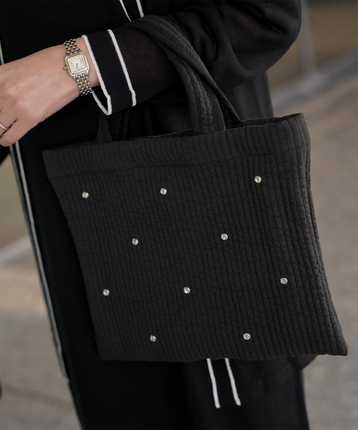 レディース/バッグ/ビジュー/ヌビ/春/夏/秋/冬/アイボリー/グレー/ブラック/フリー