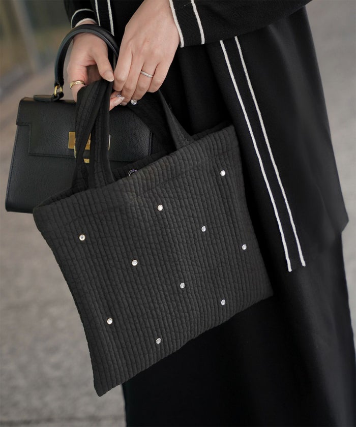 レディース/バッグ/ビジュー/ヌビ/春/夏/秋/冬/アイボリー/グレー/ブラック/フリー