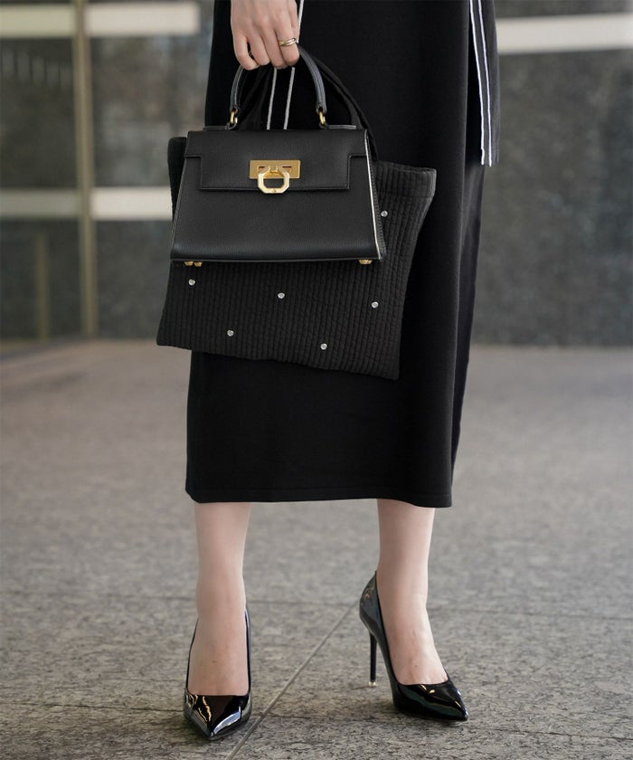 レディース/バッグ/ビジュー/ヌビ/春/夏/秋/冬/アイボリー/グレー/ブラック/フリー