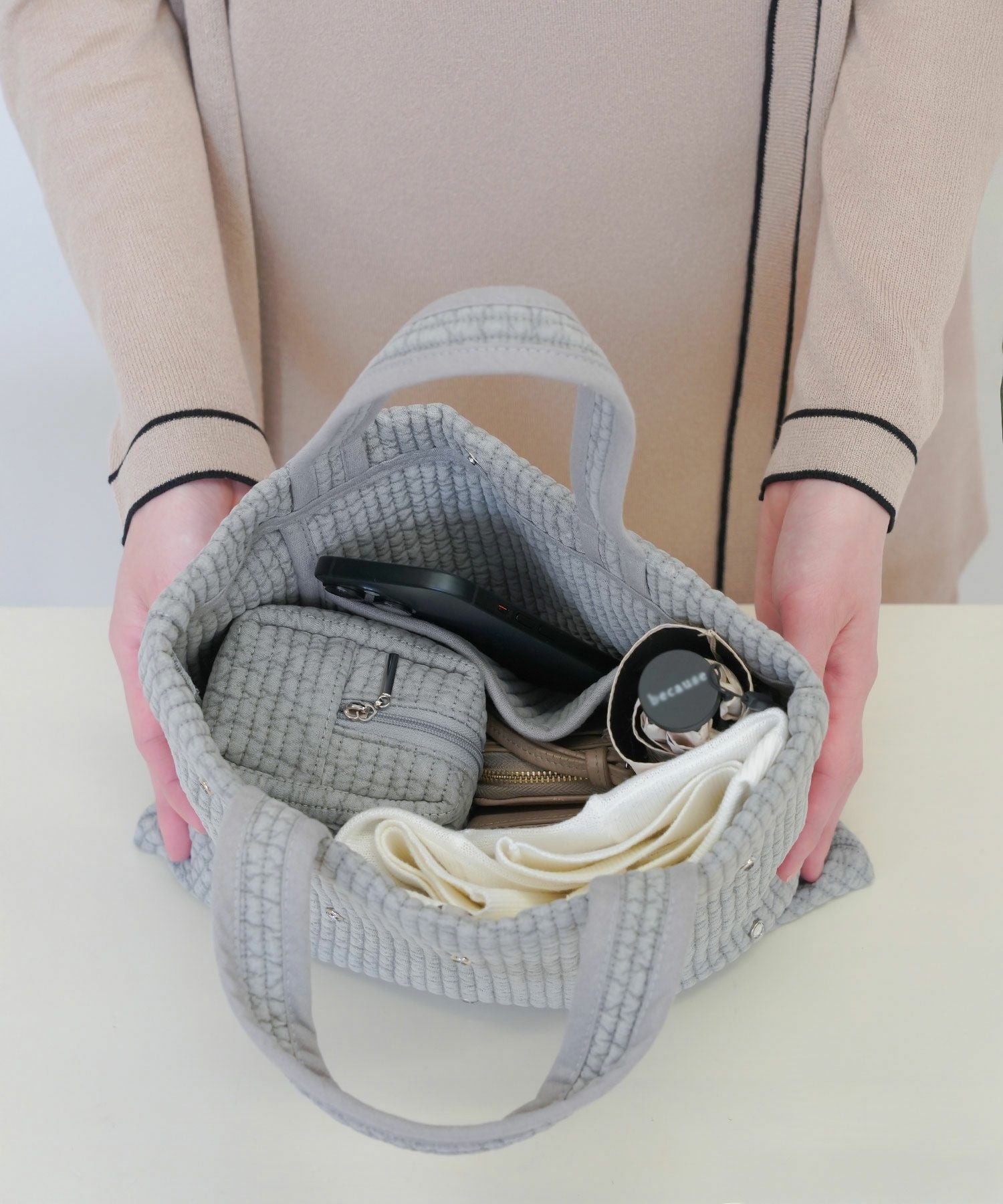 ビジュー ヌビ バッグ HUIT 全3色｜hit922-0243【1】 - トートバッグ