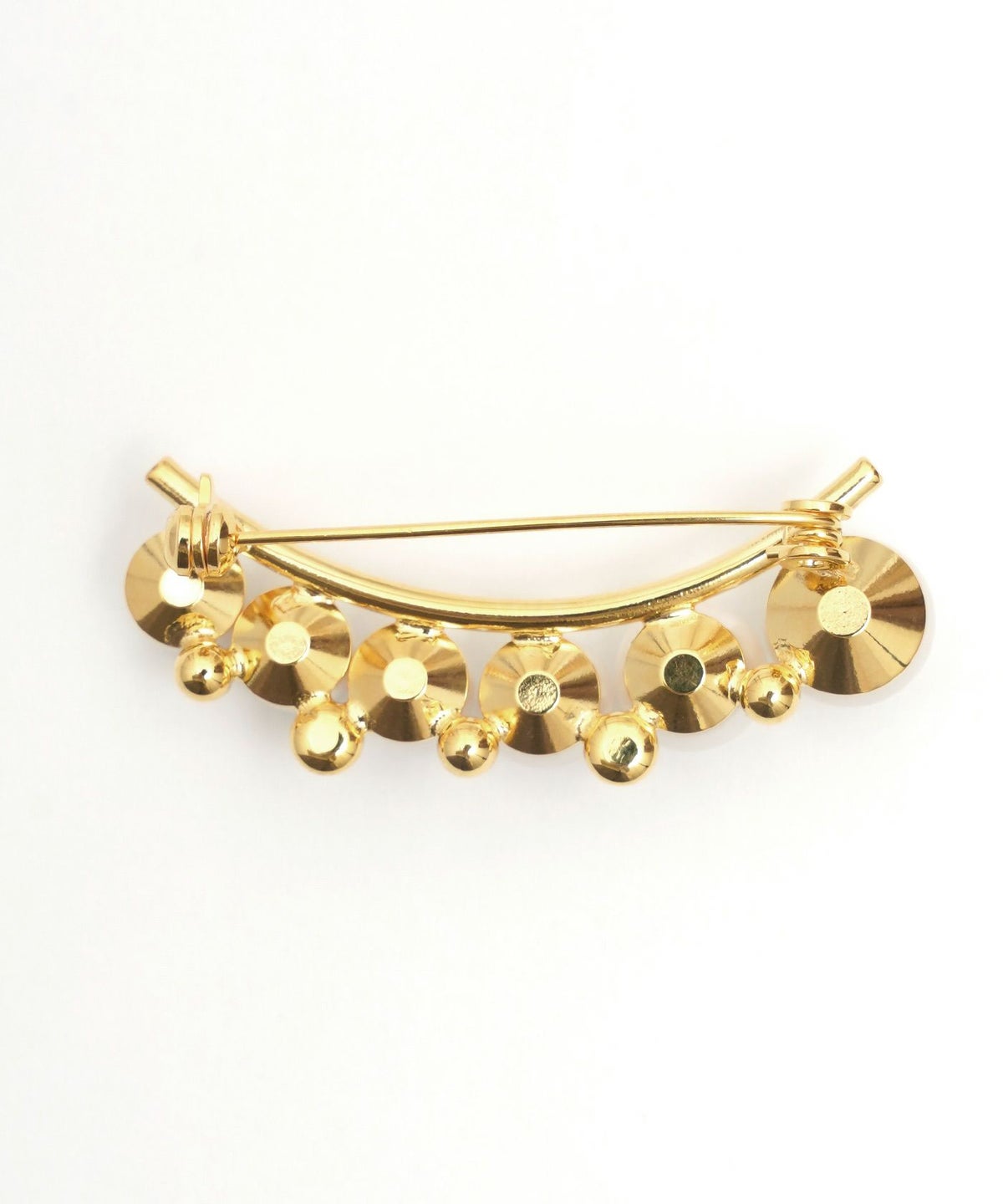 カーブ ライン パール ブローチ Curb Line Pearl Brooch