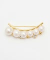 カーブ ライン パール ブローチ Curb Line Pearl Brooch