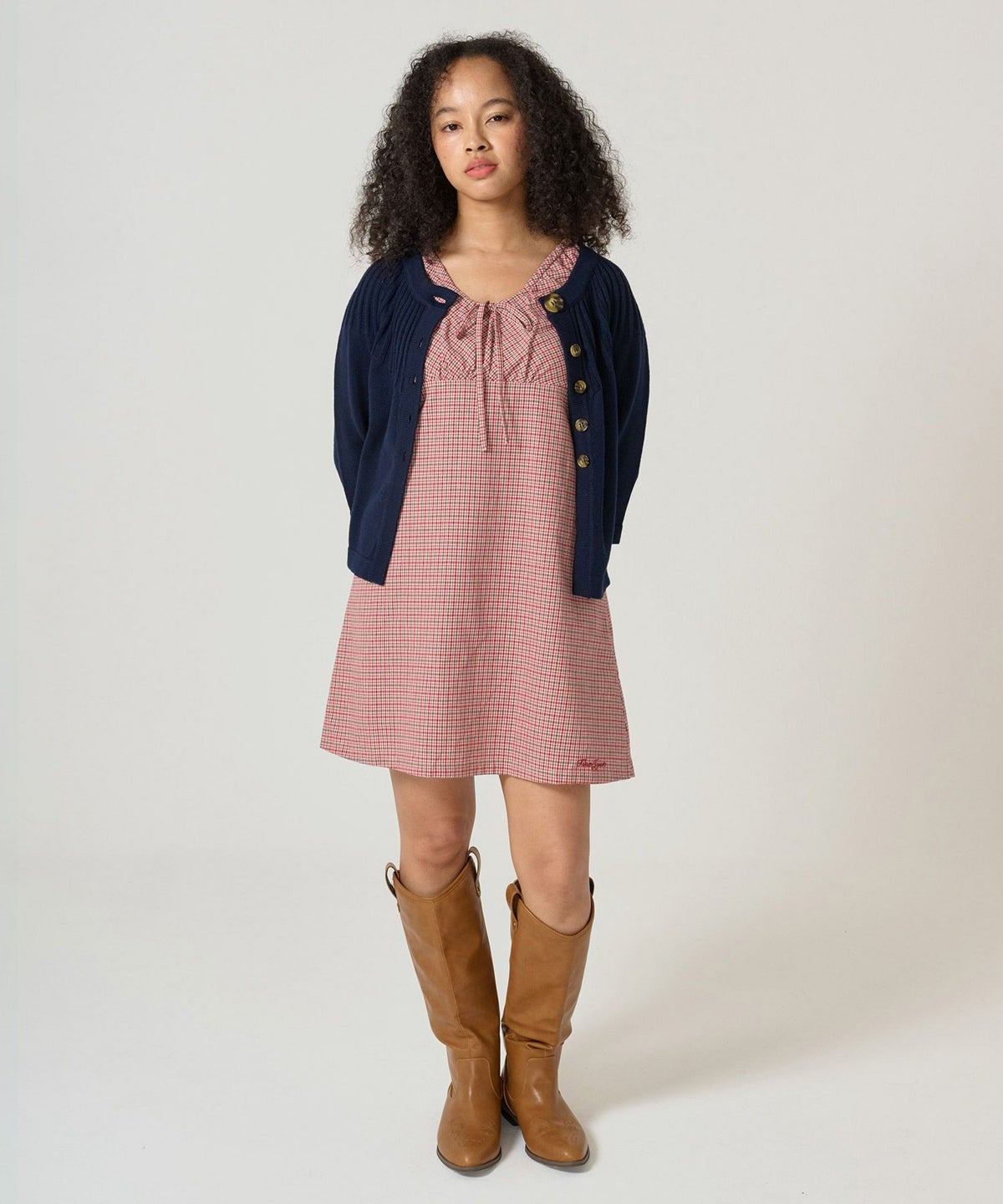 ワンピース/ギャザー/ノースリーブ/ドレス