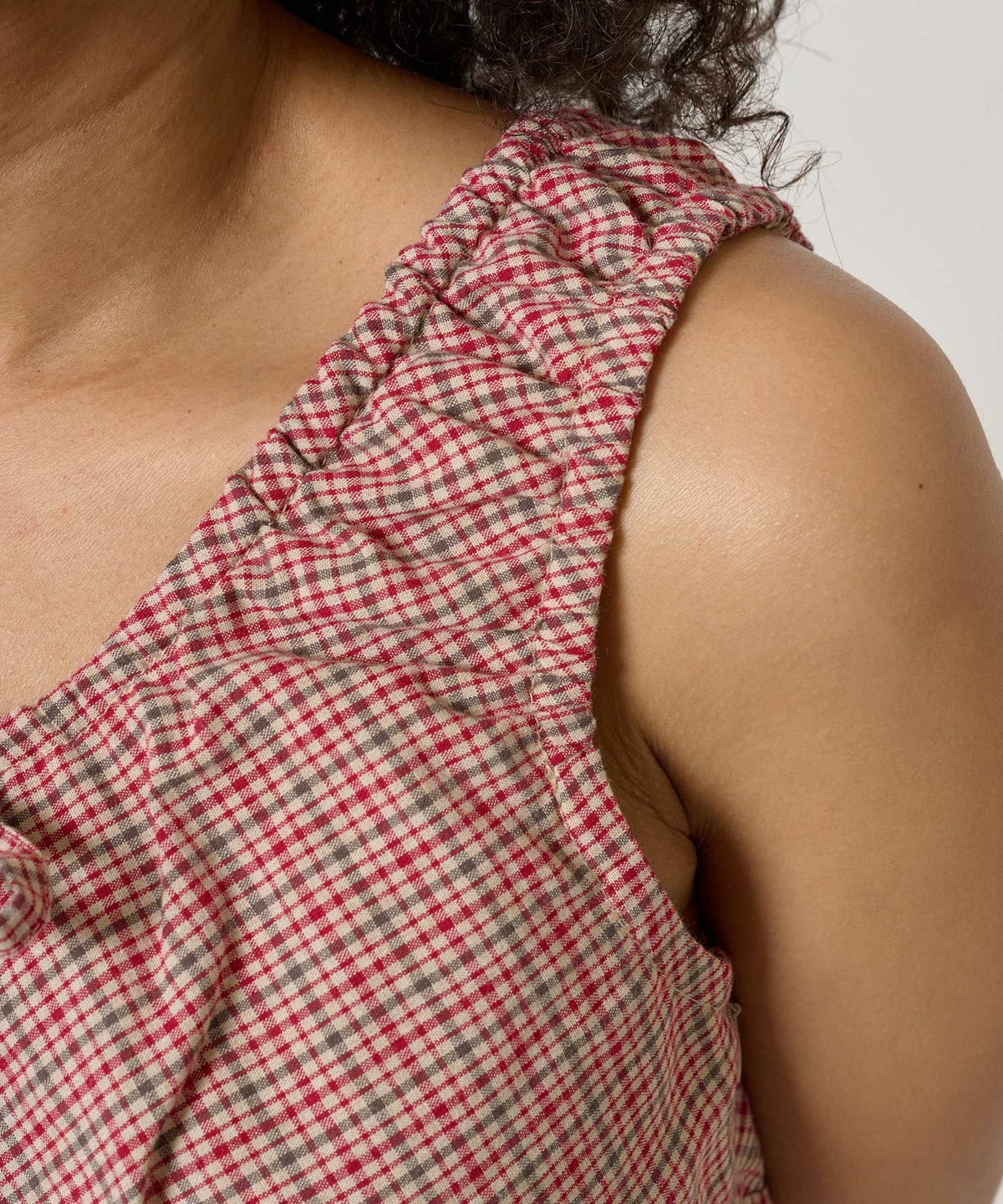 ワンピース/ギャザー/ノースリーブ/ドレス