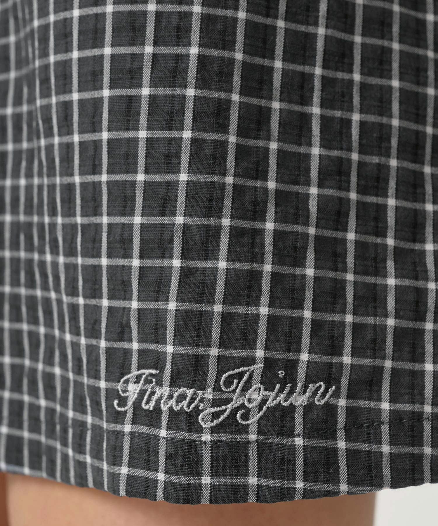FINAL SALE チェック柄 ノースリーブギャザーワンピース TINA：JOJUN