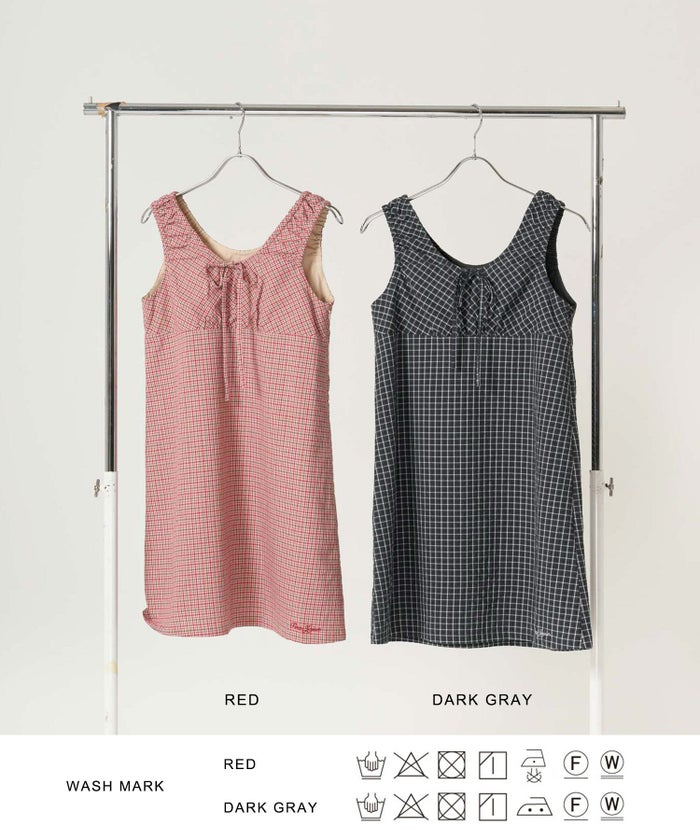 ワンピース/ギャザー/ノースリーブ/ドレス